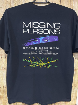 Missing Persons US Festival Concert Tee Cotton Adult T-Shirt GC4802