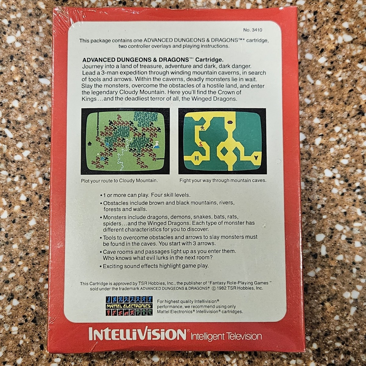 Advanced Dungeons & Dragons Intellivision Mattel Electronics Rare Vintage Oldies