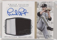2015 Panini National Treasures College 84/99 Phil Pfeifer Philip (99) Auto 0je3