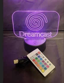 SEGA Dreamcast 3D LED Acrylic Lighted Lamp 8 Colors+Remote (Show It Off)