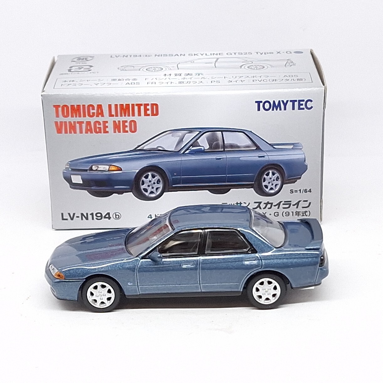 Tomica Limited Vintage NEO LV-N194b NISSAN SKYLINE GTS25 Type X.G 1/64 TOMYTEC A