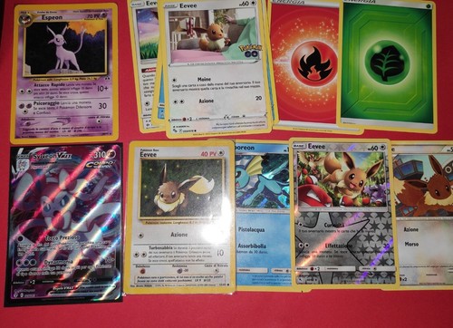 Lotto POKEMON A TEMA *EEVEE* VINTAGE Goldstar Shining 1st Ed Set Base holo rare - Afbeelding 11 van 12