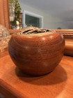 Wood And Pewter Potpourri Bowl. Hand Crafted By Robert Wood. Pewter Lid Signed. — photo 9