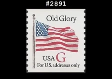 USA5 #2891 MNH G-rate Old Glory