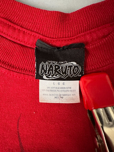 Vintage 2002 Naruto Team 7 Shonen Jump Grafik T-Shirt rot Größe Large - Bild 6 von 9