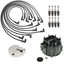 ACDelco Ignition Kit Distributor Rotor Cap Wire Spark Plugs for Chevy GMC V8