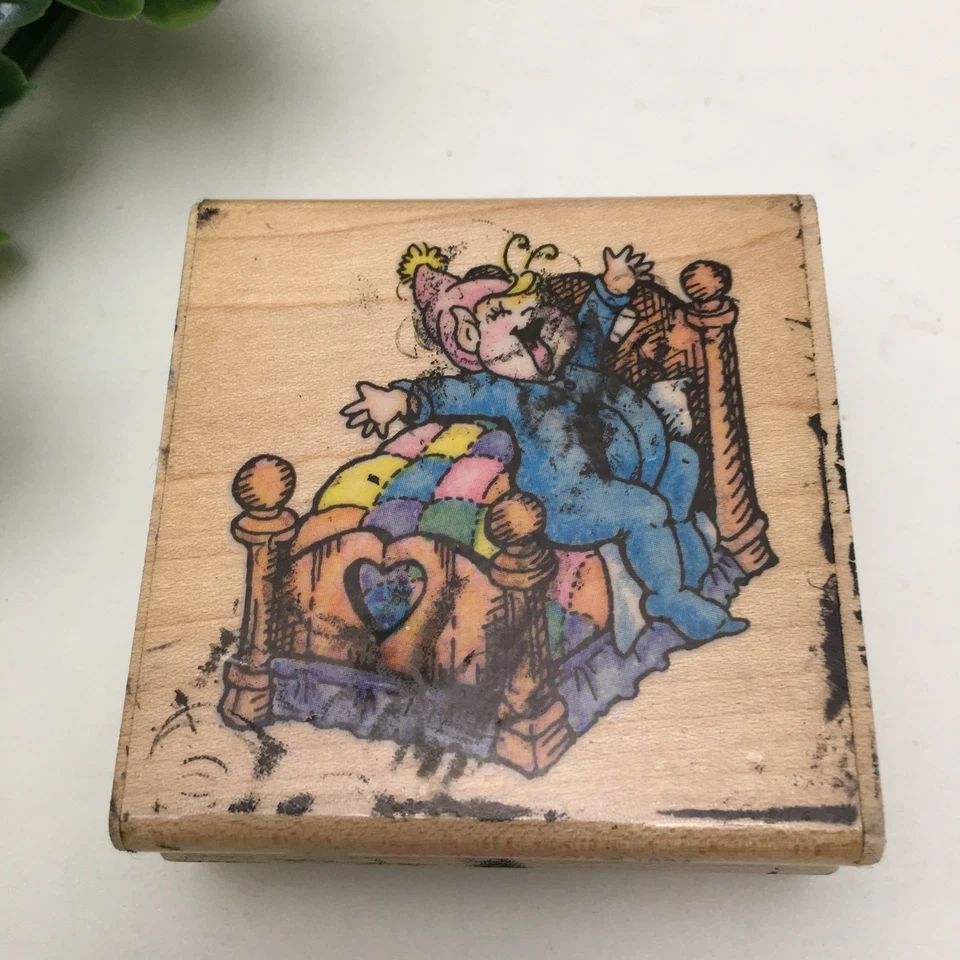 Estampilla de goma Stampendous 1994 Fairy Elves Woodland Creature Foto 2 de 4