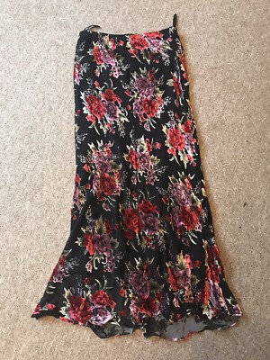 Ladies Size L Adini Skirt Floral Print Design