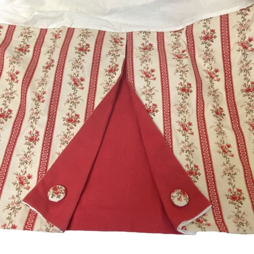 Floral Stripe Bedskirt Full Size Luxury Bedding Tailored Pleated Skirt Cottage C - Picture 1 of 8