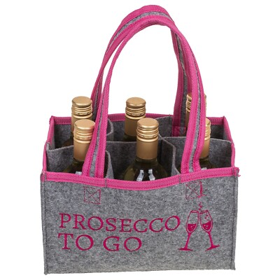 Bottle carrier ''Prosecco to go'' lady's bag women's handbag bottle bag New