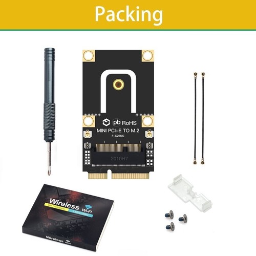Carte wifi PCIe Wi-Fi 6E Intel AX210 M.2 802.11AX 3000 Mbit/s BT 5,2 Mini PCI-E wifi - Photo 11/14