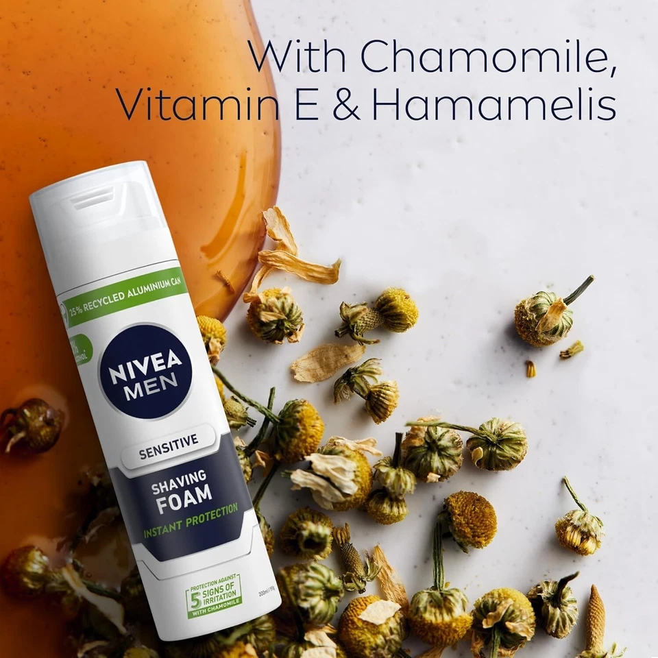 NIVEA MEN Sensitive Shaving Foam 200Ml - image 4 of 4