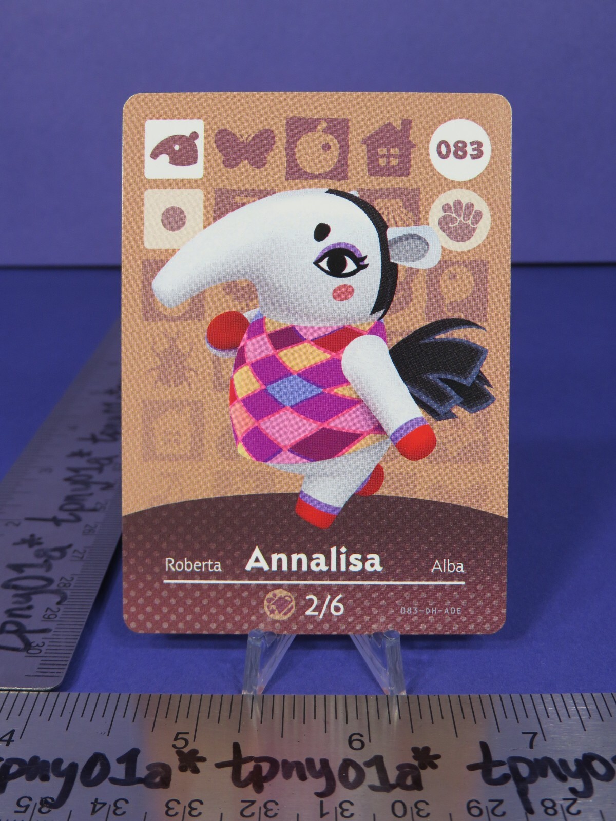 ANNALISA #083 Authentic US Pack Fresh Animal Crossing Series 1 Amiibo Card eSE