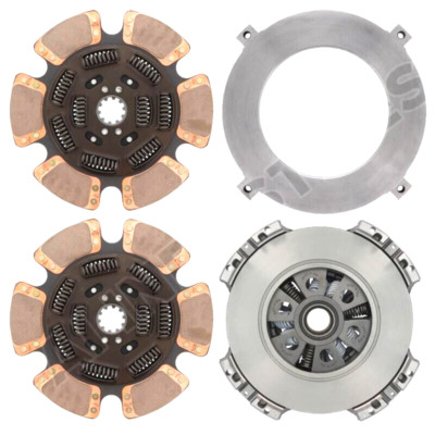 Clutch Kit 15.5'' X 2'' X10 Low Pedal 9 SPRINGS, TQ 1850 ft/lb Dual Zerk 6 PAD