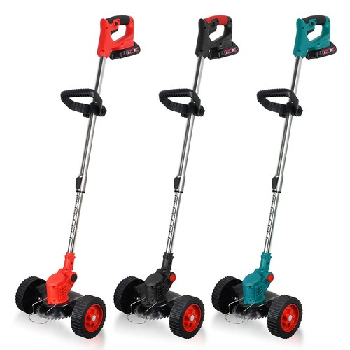 Electric Cordless Grass String Trimmer Lawn Edger Weed Cutter+2 Battery+1Charger - Picture 6 of 37