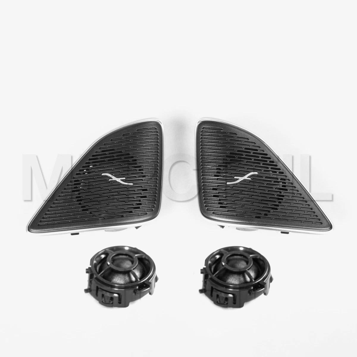 Genuine Premium Mirror Tweeters with Covers Grilles for Mercedes C 