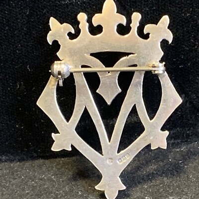 Antique Victorian Scottish Celtic Luckenbooth Thistle Sterling
