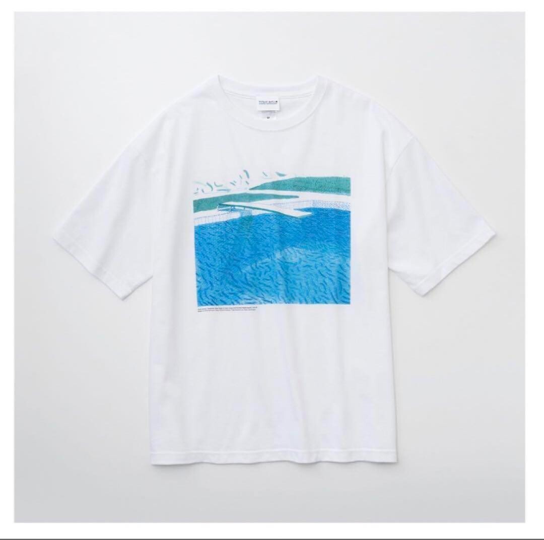 David Hockney Exhibition Water Made of Lines Short Sleeve T-shirt