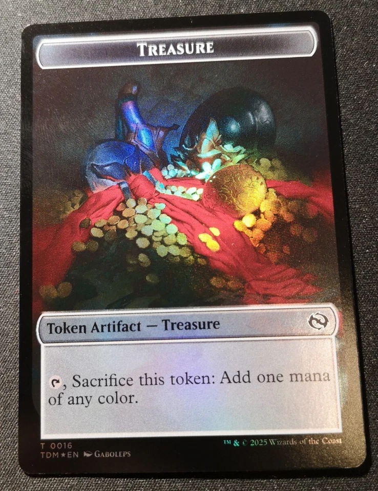 Zombie Druid Token / Treasure Token - Foil - TDM - MTG - EN - NM - 0010/0016 - Image 2 of 2