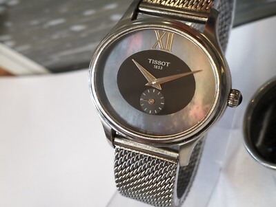 TISSOT QUARTZ MOTHER OF PEARL BLUE DIAL U5VXD8ZAD SWISS WOMEN'S FULL WORKING VTG