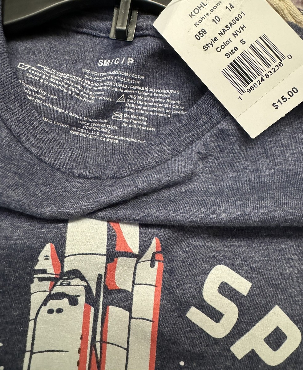 Give Me Space NASA Tshirt 17” P2P 27” Length Mens Small Orig