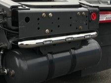 Chassis Light Bar + LEDs For DAF XF 105 Pre 2015 B Rear Back Polished Stainless