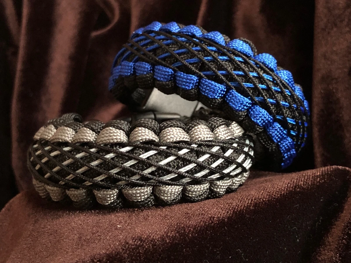 Bracciale Paracord Cucito Cobra Diversi Colori!