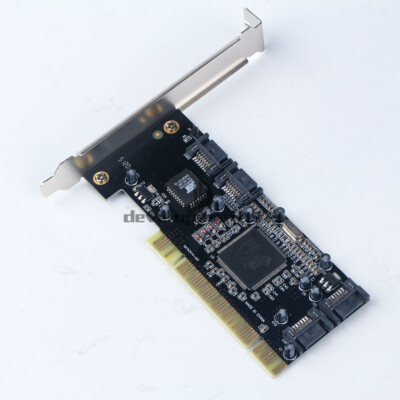 1PCS PCI Zu 4 Anschlüsse SATA Serienmäßige Ata Raid Sil3114 Konverter Regler I/