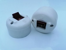 Bakelit alt 380V Kraftstrom Schalter Kippschalter Aufputz retro Loft