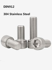 M8 M10 M12-M16 Allen Hex Socket Cap Head Screw Bolt 304 Stainless Steel, DIN912