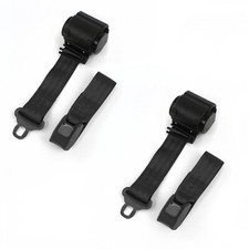 Ford Mustang 1971 - 1973 Standard 2pt Bk Retract Bucket Seat Belt Kit-2 Belts