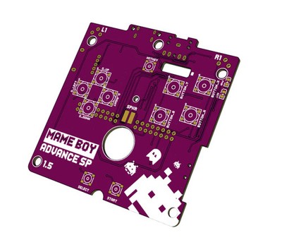Pcb Gba Sp Pi Zero Raspberry Pi Gameboy Advance Sp Zega Mame Boy