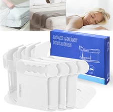 Bed Sheet Holder for Corners- 4Pcs Lock Sheet Straps Keep Sheets Firm & Tight, H