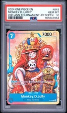 2024 ONE PIECE PROMO 2ND ANNIVERSARY TOURNAMENT MONKEY D. LUFFY 043 PSA 10