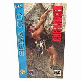 Cliffhanger (Sega CD, 1993) Authentic CIB Complete w/ Manual + Reg Card Tested
