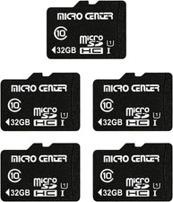 Micro Center 32GB MicroSDHC Card UHS-I Class10 5 Pack
