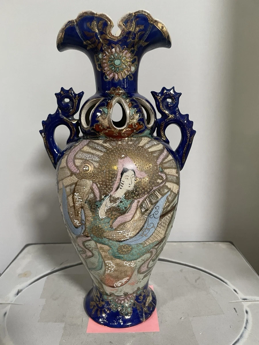 陶瓷黄金古风原创中国风花瓶| eBay