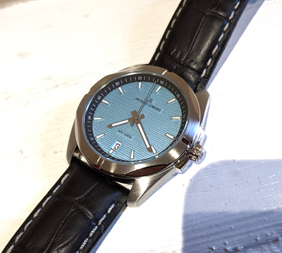 Boxed JACQUES LEMANS Melbourne 1-2176C 10 ATM Waterproof Watch Turquoise Leather