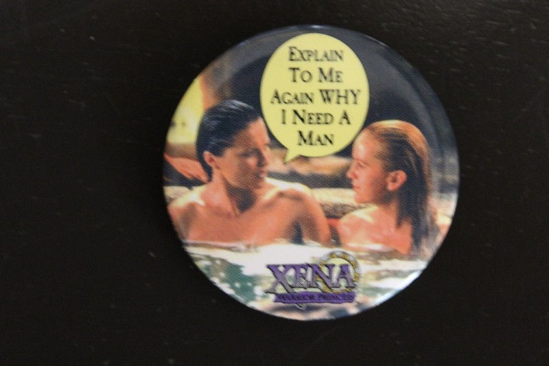 Xena: Warrior Princess Xena & Gabrielle 1.5" Button/Pin - Vintage -New Old Stock
