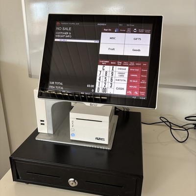 ICR Touch TouchPoint Epos Touchscreen für Einzelhandel oder Gastgewerbe Aures Sango 