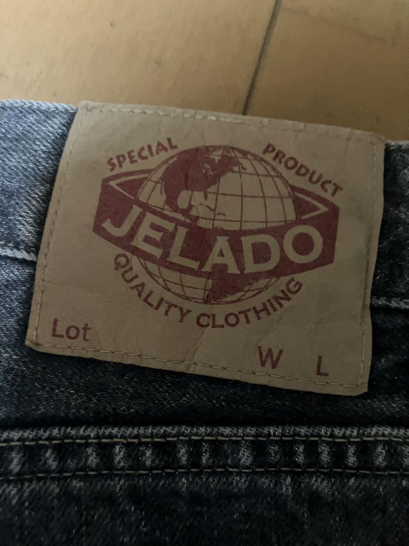 Jelado Last Resort 66 Black Denim Pants 36 Vintage Faded Jelado Last Resort 66 Black Denim Pants 36 Vintage Faded