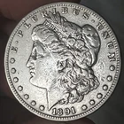 1891-CC Morgan Silver Dollar $1 VF Very Fine Details ( Cleaned )