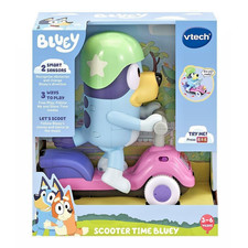 VTech Bluey Scooter Time Bluey Moving Interactive Electronic Figure Learning Toy