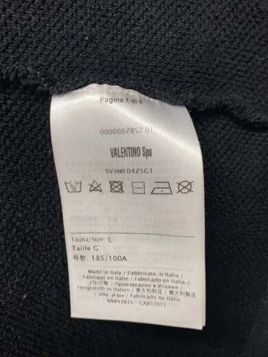 VALENTINO felpa con cappuccio L cotone BLK SV3MF04Z5G1