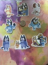 Bluey The Dog Lot Of 8 Stickers - New