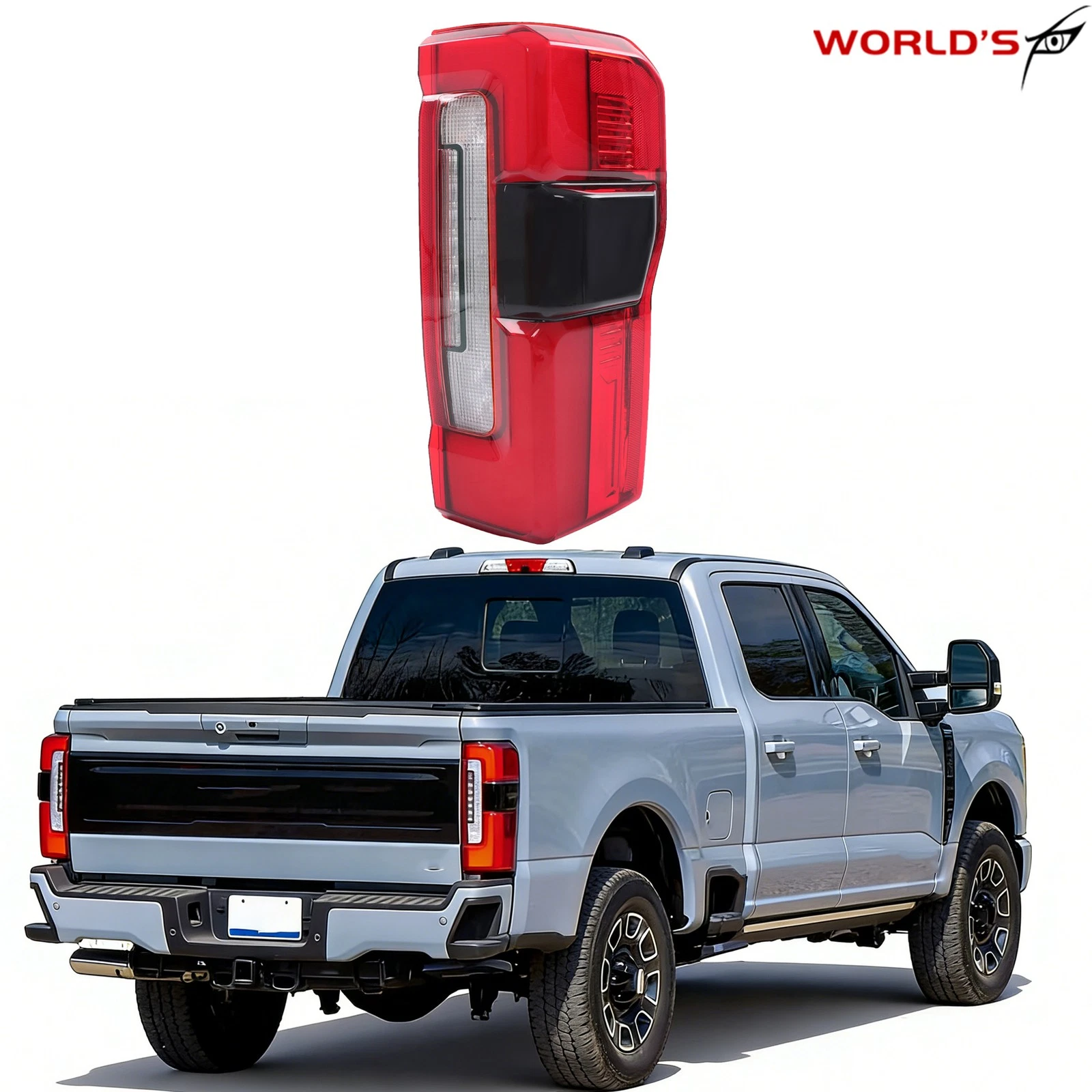 For Ford F-250 F-350 Super Duty 2023-2026 Full LED Tail Light W/Blind Spot Right