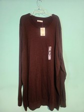 NWT Men's 3X Burgundy Sweater Long Sleeve Pullover