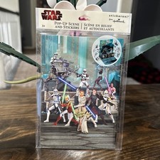 Stickeroni by Hallmark 2010 Star Wars Pop-up Scene Stickers for Ages 3 -NEW