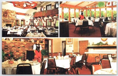 Chalet in the Valley Restaurant Ohio Vintage Postcard Guggisberg Cheese