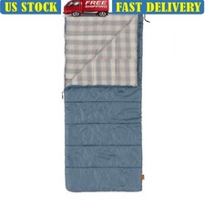 Flannel Lined Sleeping Bag Cozy Camping Outdoor Travel Machine Washable New